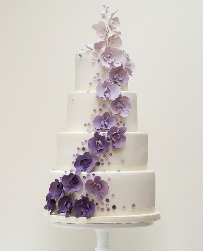 Wedding Cake - Ombre in purple